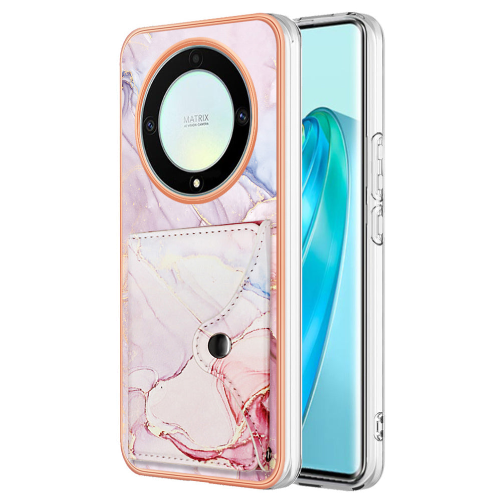 YB Leather Coating Series-9 for Honor X9a 5G / Magic5 Lite 5G / X50i 5G Case PU+TPU IMD Phone Cover YB Leather Coating Series-9 for Honor X9a 5G / Magic5 Lite 5G / X50i 5G Case PU+TPU IMD Phone Cover